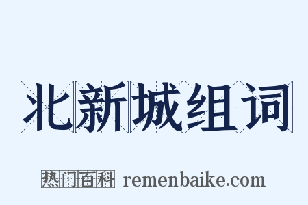 北新城组词是什么意思的图片